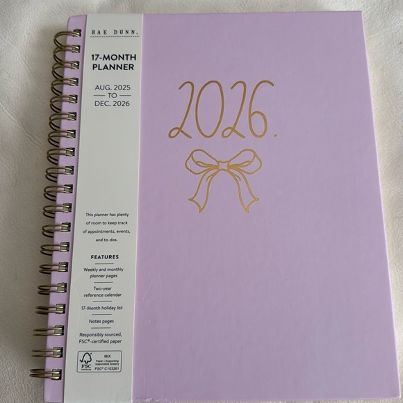 Rae Dunn '2026’ 17-Month Planner - Picture 1 of 8
